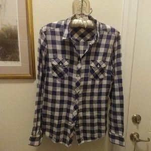 Brooks Brothers Red Fleece check blouse